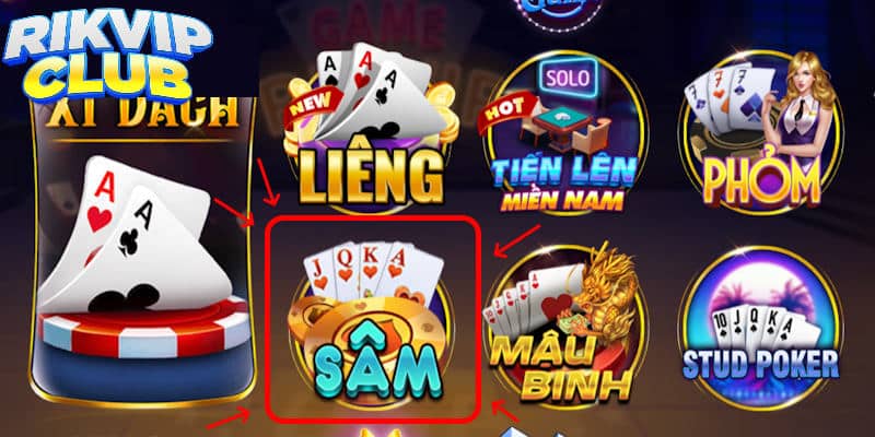 chơi game đánh bài sâm